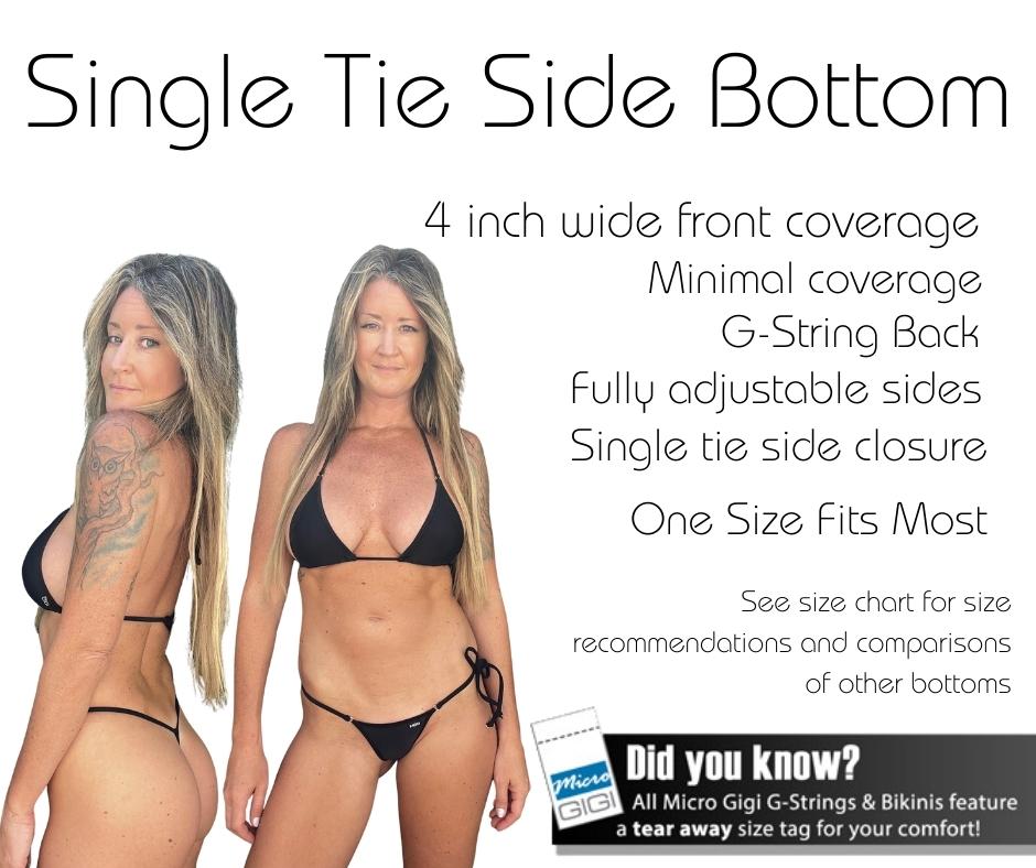 Popstar - Single Tie Side Bikini Bottom - Micro Gigi