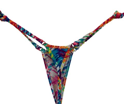 Vivid Waves - Tie Sides Bikini Bottom - Micro Gigi