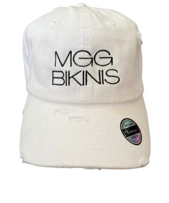 white dad mgg bikinis hat