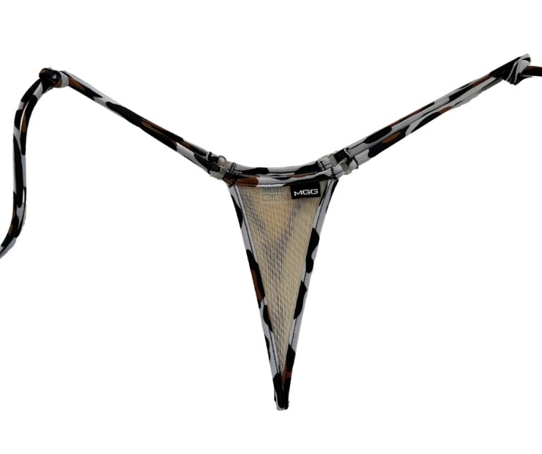 Safari Sheer - Tie Sides Bikini Bottom - Micro Gigi
