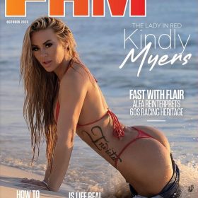 Kindly Myers in Candy Apple Red Micro Gigi FHM