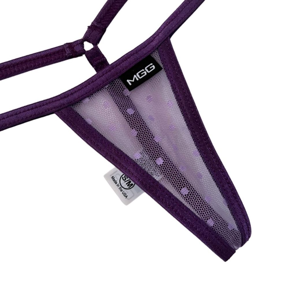Polka Dot Sheer - Mini G-String Underwear - Micro Gigi