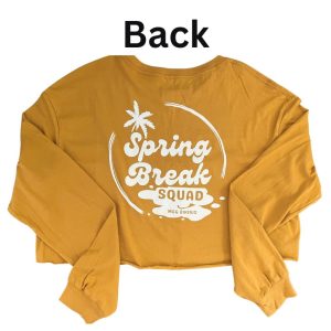 Spring Break Yellow Long Sleeve Shirt