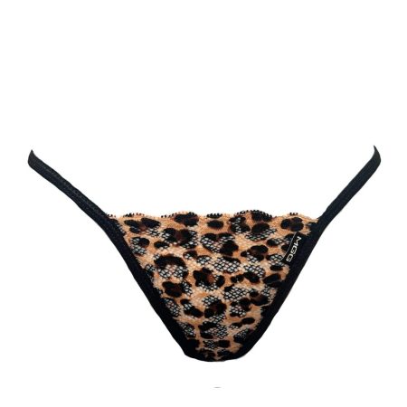 leopard print lace g-string