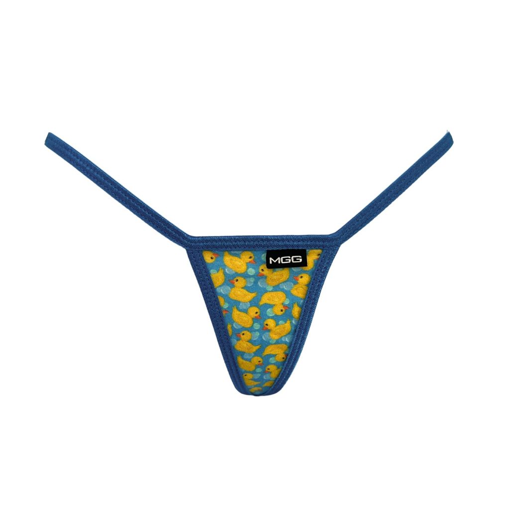 JHKKU Rubber Duck Thongs Underwear for Women Sexy G String 3-Pack