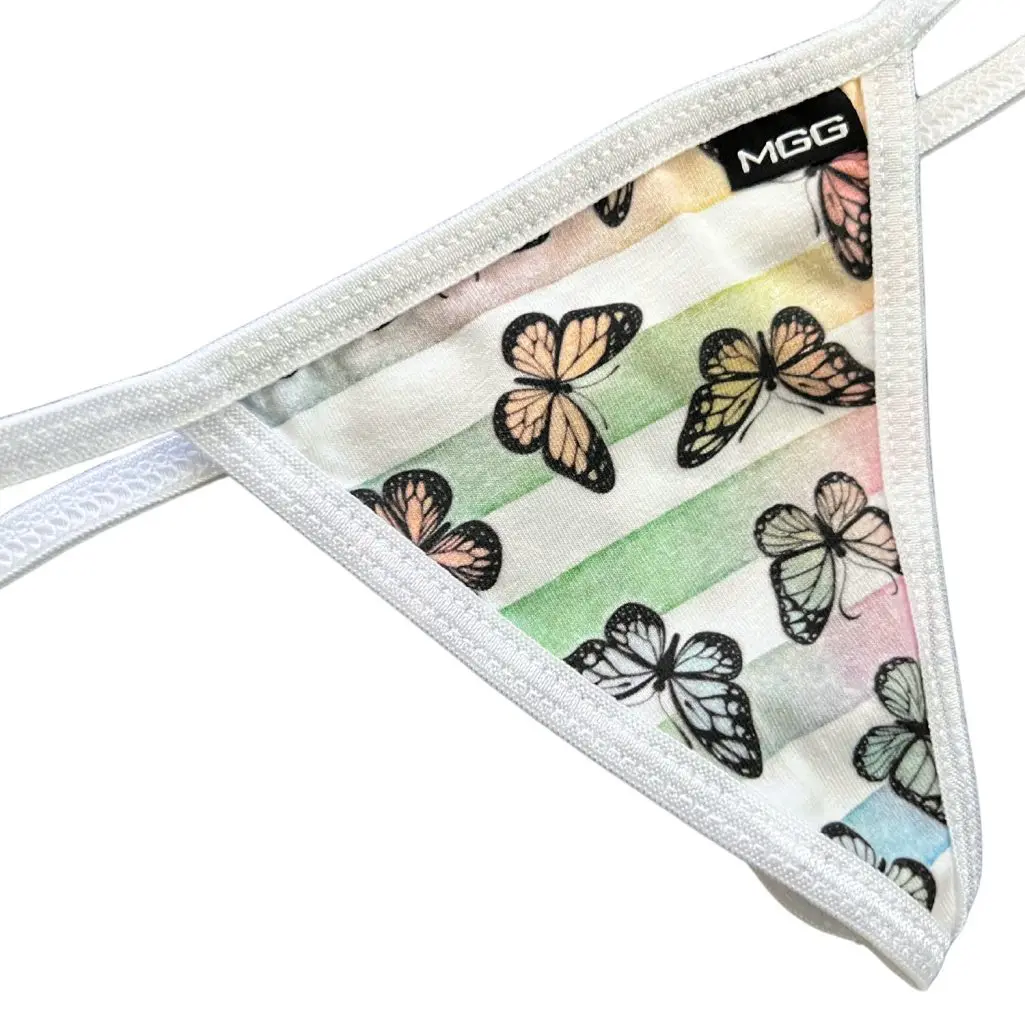 Butterflies - Low Rise Cotton G-String - Image 2