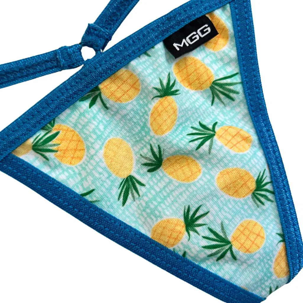 Summer Pineapple - Low Rise Cotton G-String - Image 2