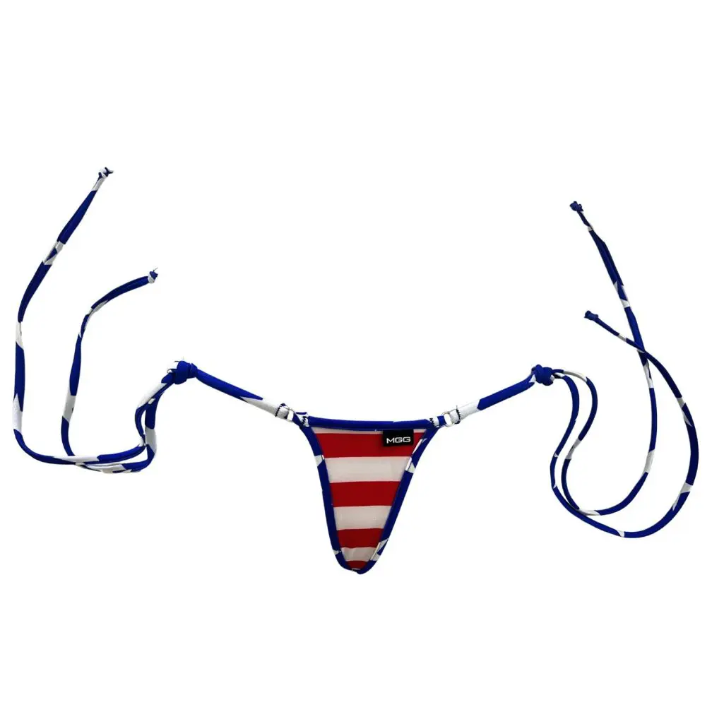 Stripes & Stars Tie Sides Bikini Bottom