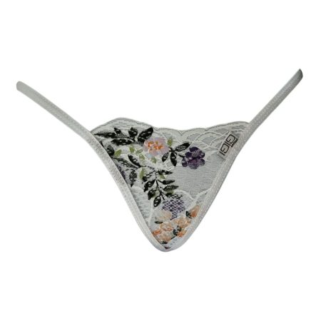 Parisian Garden white lace g-string