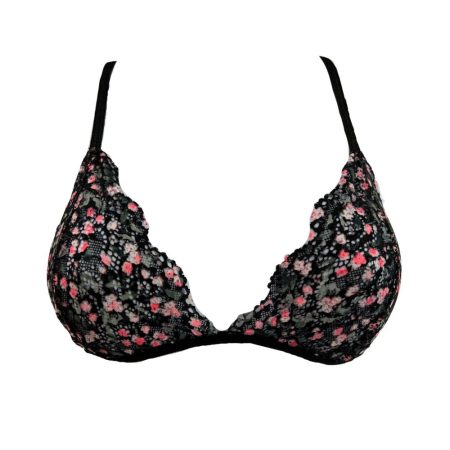 Pink flowers Lace Bralette