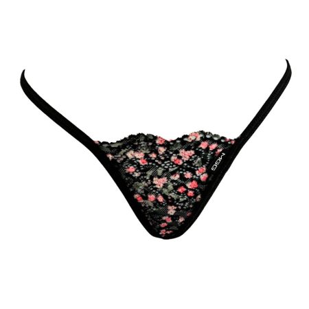 Pink flowers Lace Thong