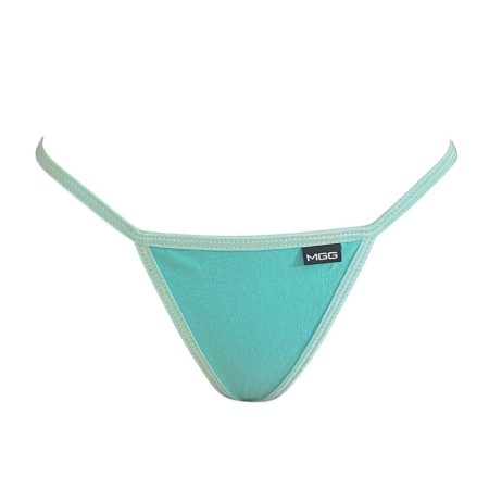 Aqua Cotton Low Rise G-String