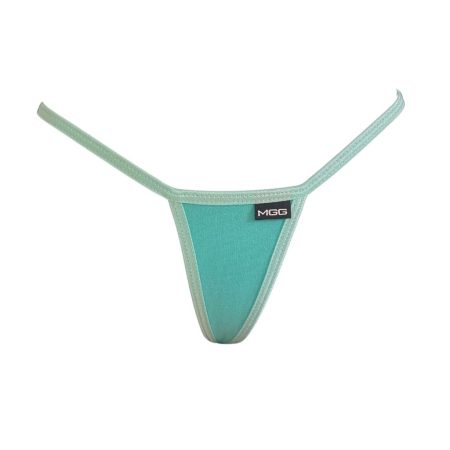 Aqua Cotton Mini G-String