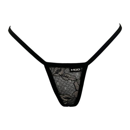 silver flower mini g-string