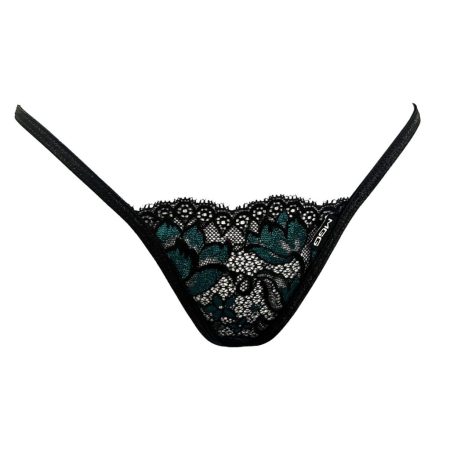 teal lace g-string