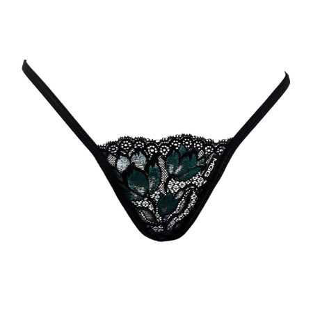 teal lace thong underwear