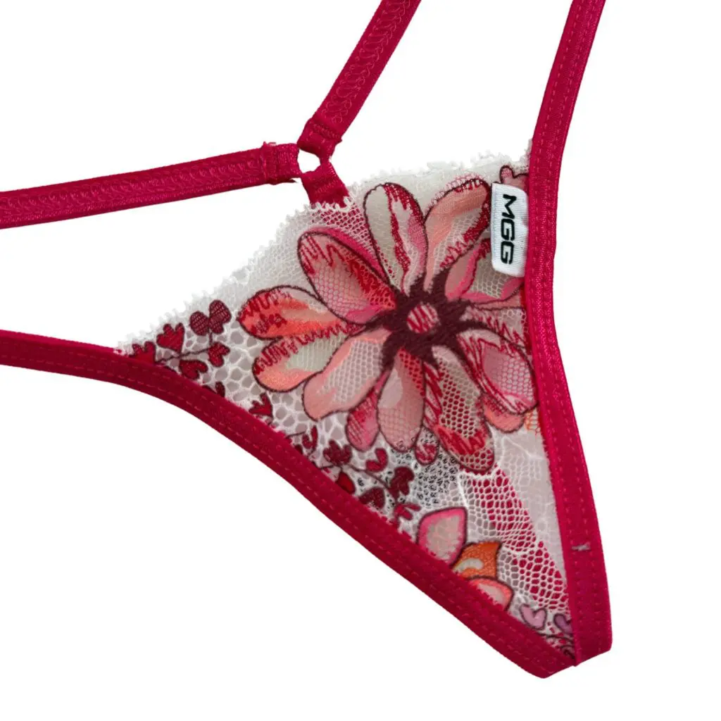 Peony Lace - Lace G-String Lingerie - Image 3