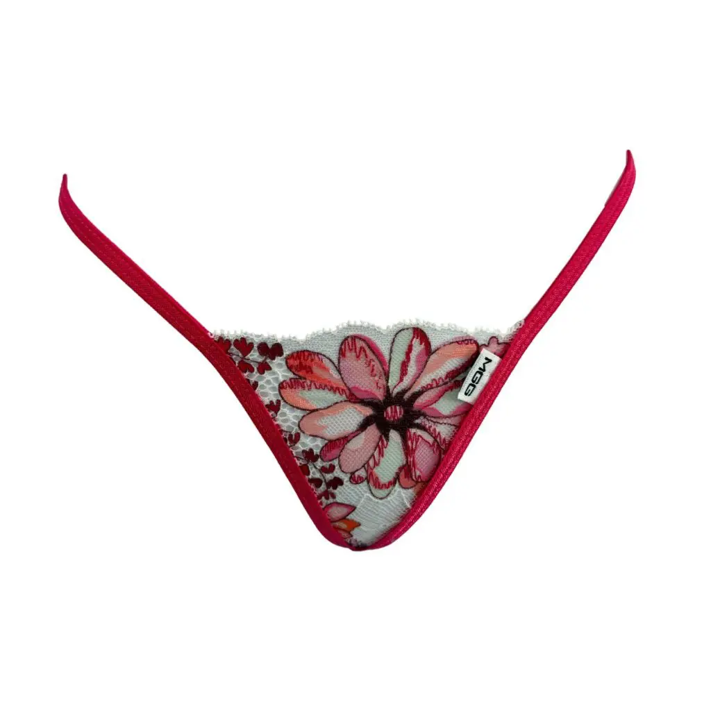 Peony Flower Lace G-String