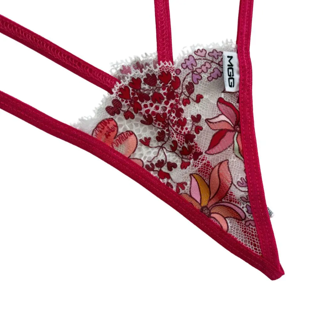 Peony Lace - Lace Thong Underwear - Image 2