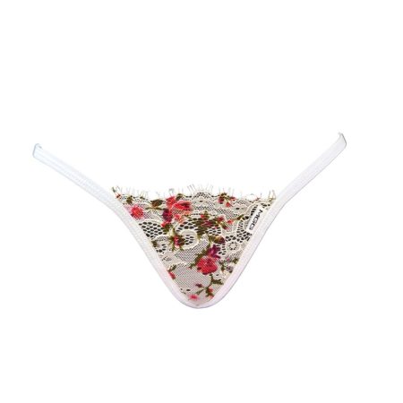 White Roses lace g-string 1