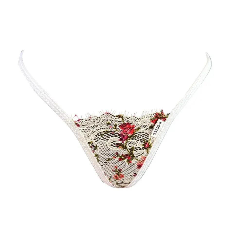 White Roses - Lace Thong Underwear