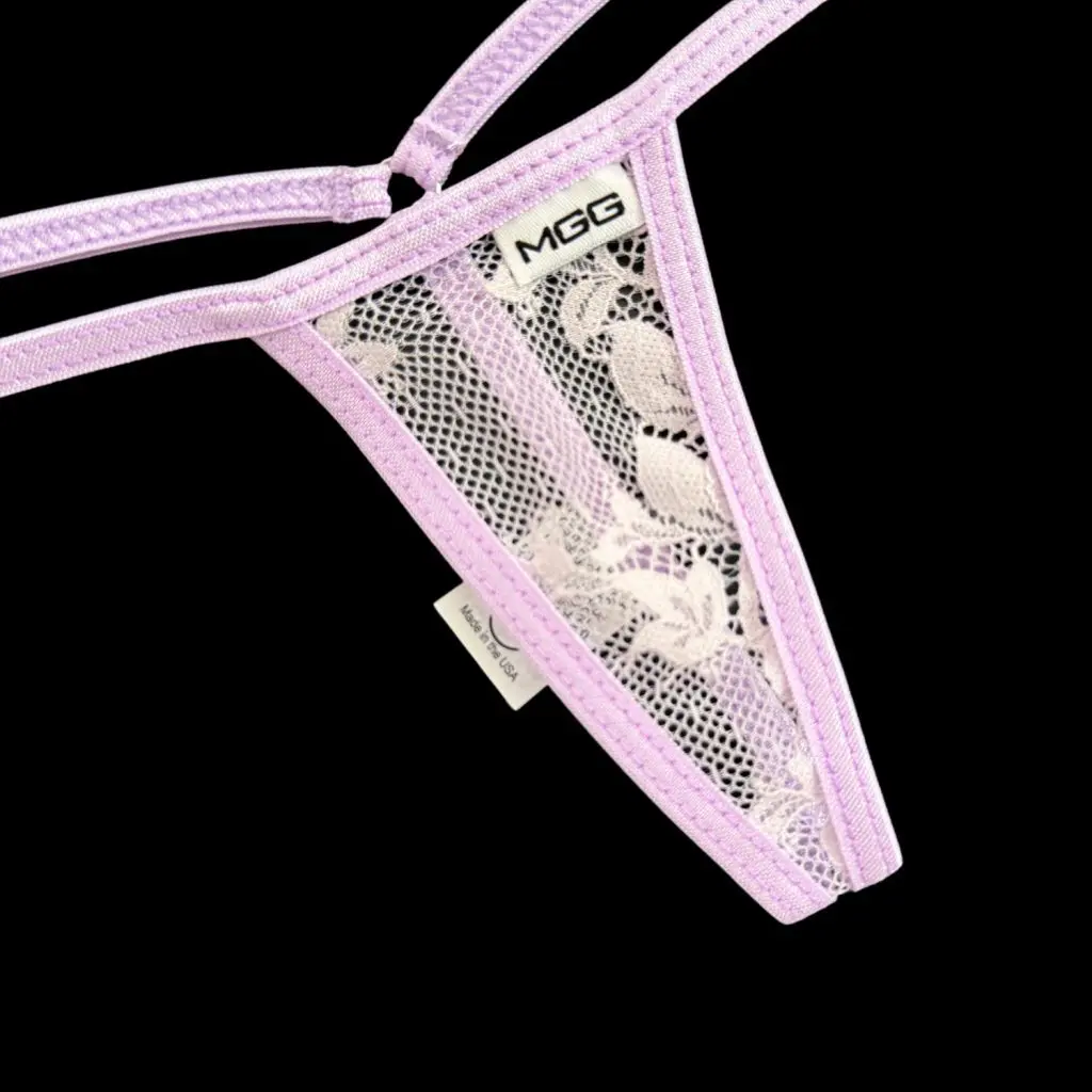 Lilac - Mini Lace G-String - Image 3