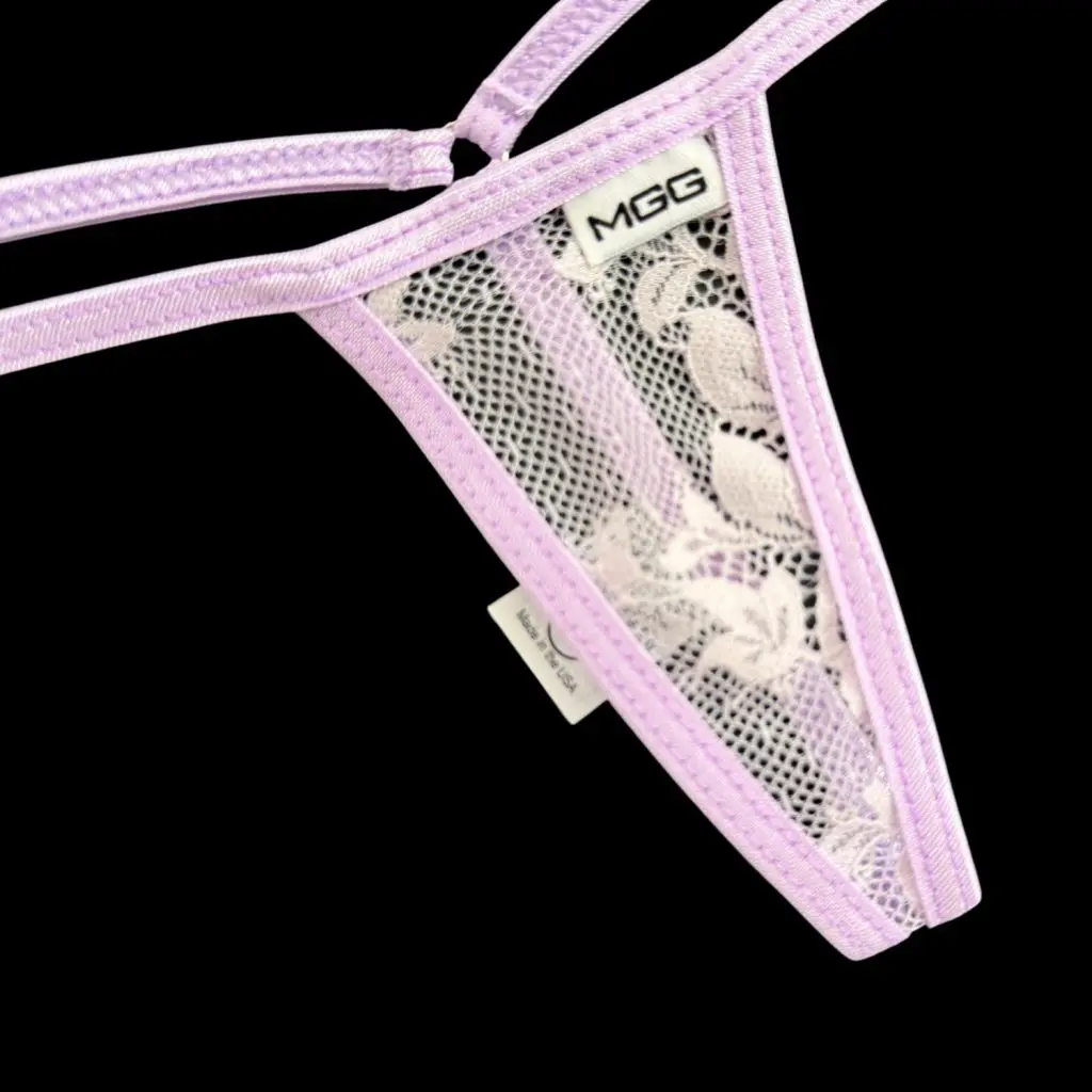 Lilac - Mini Lace G-String - Image 2