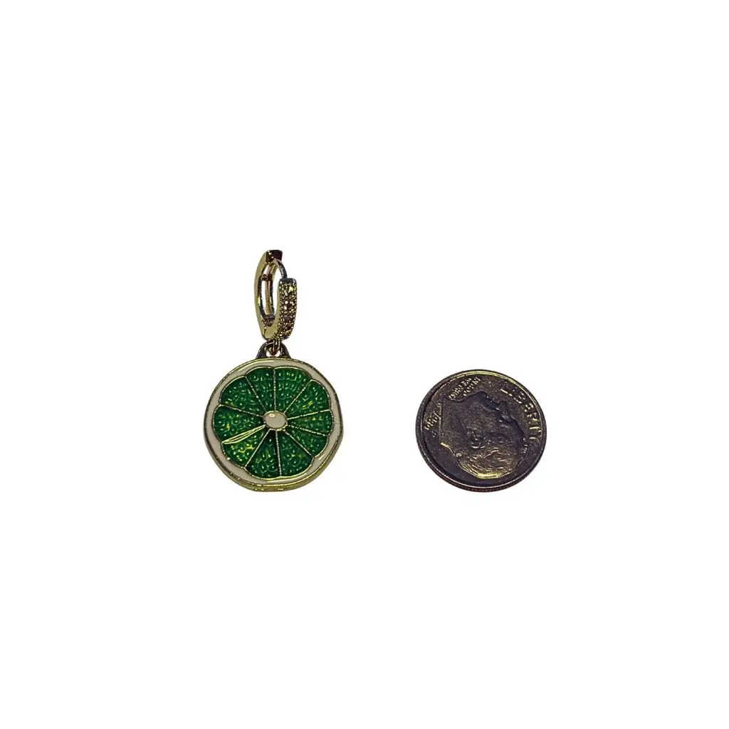 Lime Wheel Bikini Top Charm - Image 2