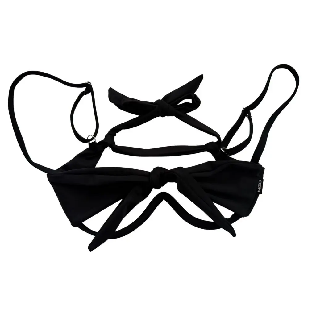 Midnight Black - Peek-a-Boo Underwire Bikini Top - Image 5