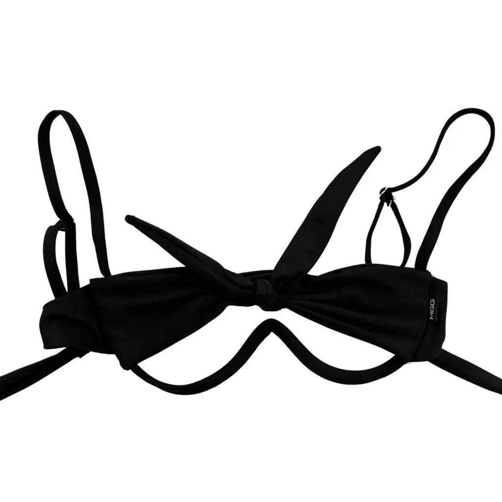 Midnight Black - Peek-a-Boo Underwire Bikini Top - Image 7