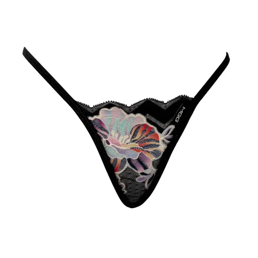 Daylily lace thong