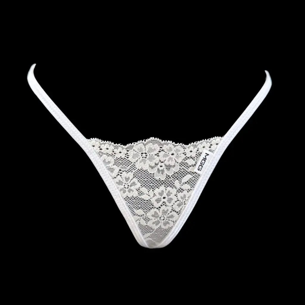 Angel White - Lace Thong G-String Underwear - Image 2