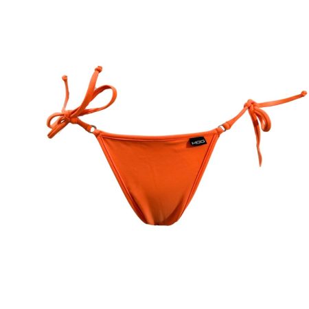 atomic tangerine brazilian tie sides bikini bottom