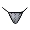 white polka dot low rise g-string