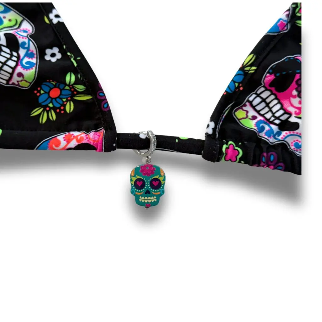 Sugar Skull Bikini Top Charm - Image 3