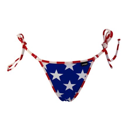 brazilian tie sides stars & stripes bikini bottom