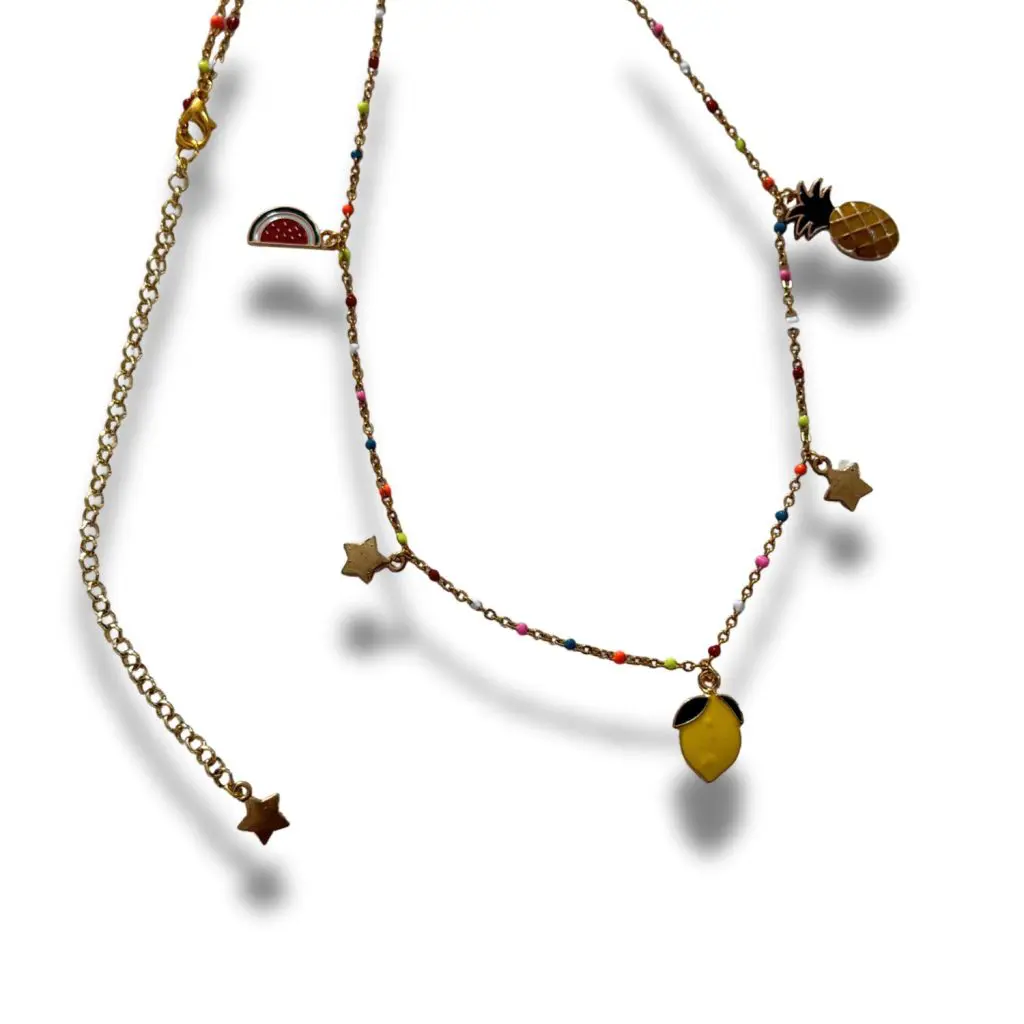 Fruit Salad Seashell Gold Belly Chain - Image 3