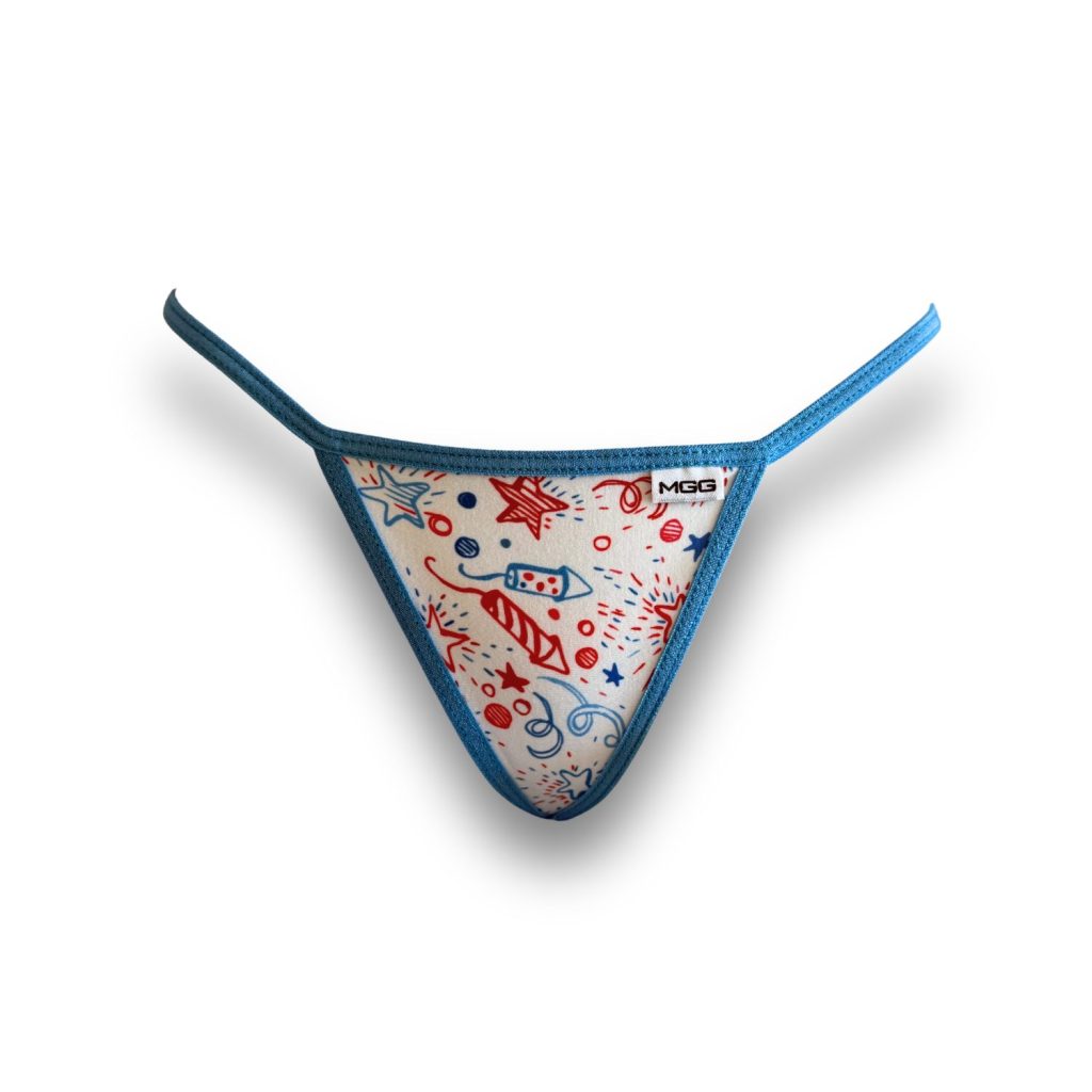4h of july fireworks low rise g-string
