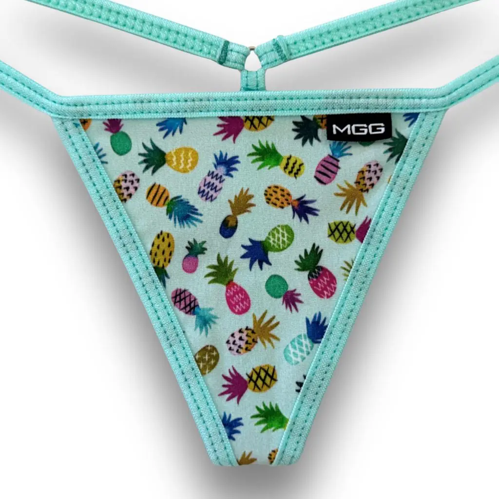 Rainbow Pineapple - Low Rise Cotton G-String - Image 2