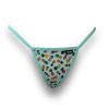 pineapple rainbow aqua low rise