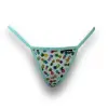 pineapple rainbow aqua low rise