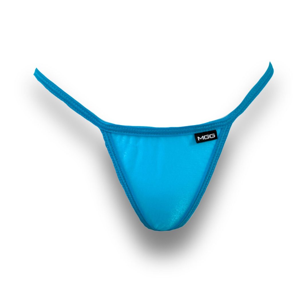 Ocean Blue - Sparkle Sheer - Low Rise G-String Underwear