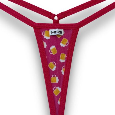 Alternative view of Beer Mugs -Pink - Extreme Cotton G-String