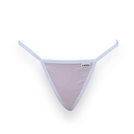 light pink sparkle sheer white Low Rise G-String